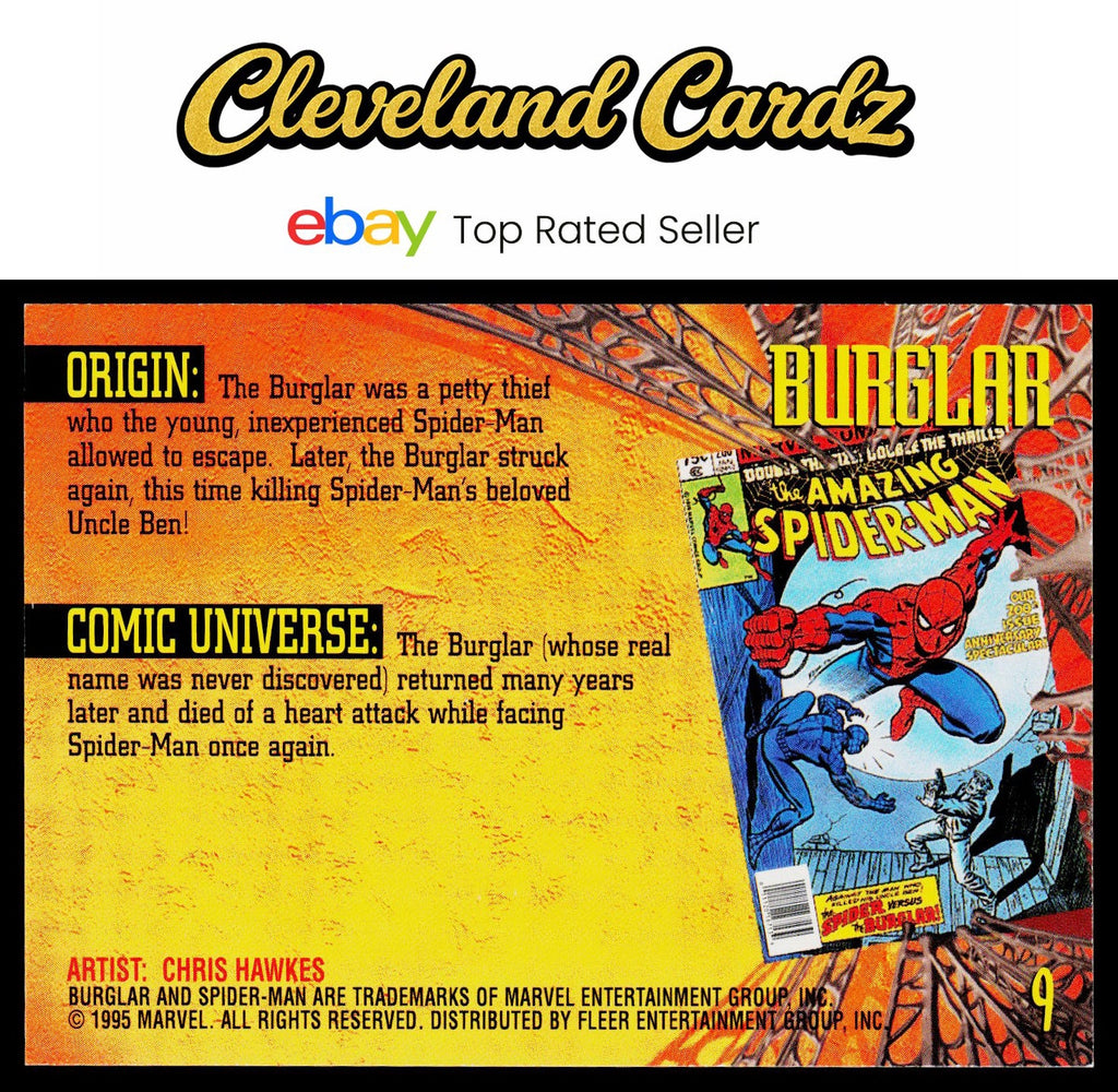 1995 Fleer Ultra Spider-Man #9 Burglar