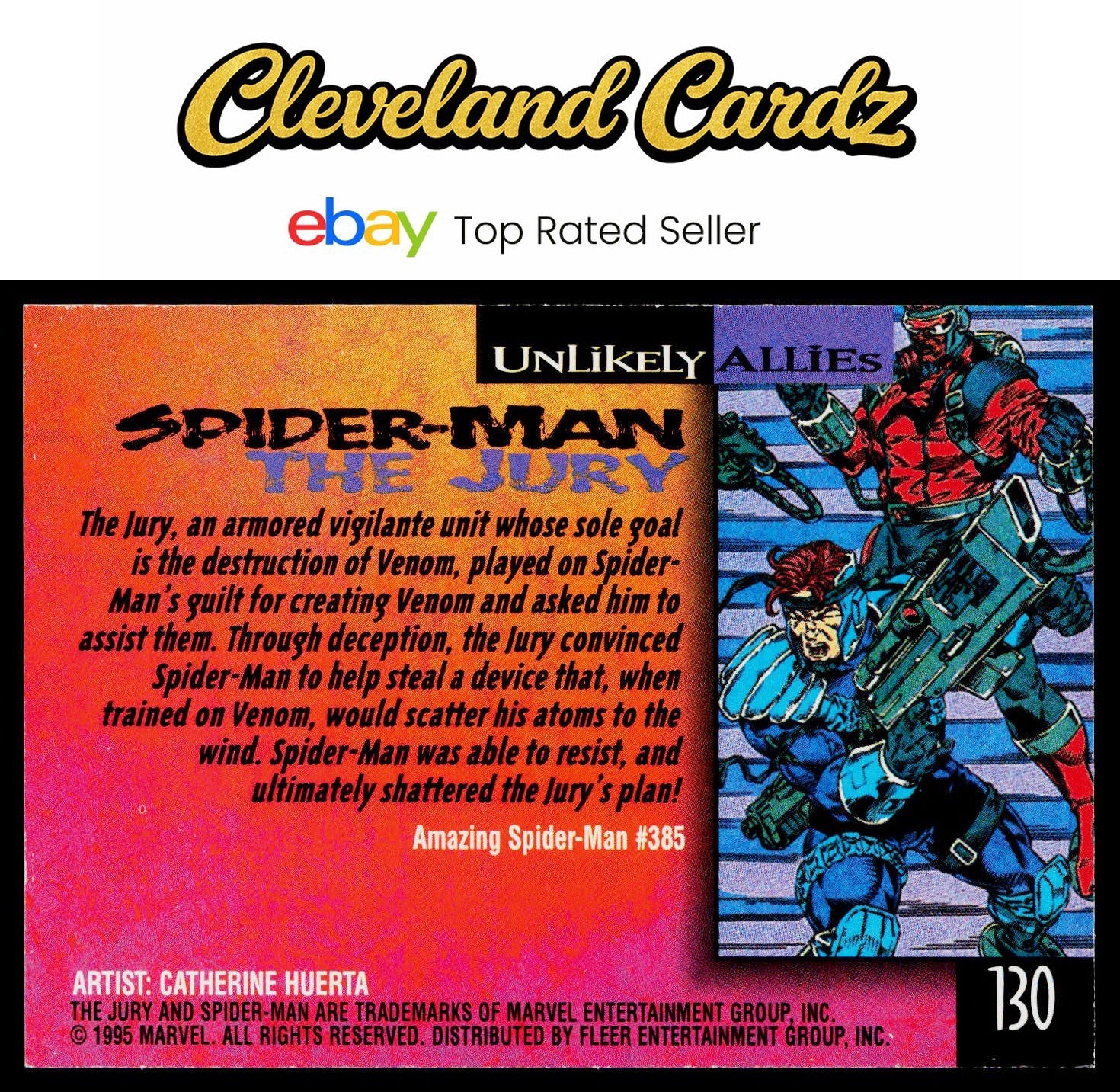 1995 Fleer Ultra Spider-Man #130 The Jury