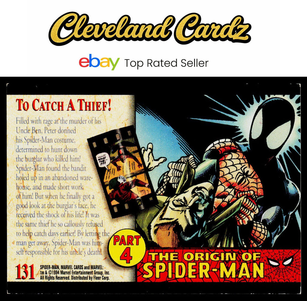 1994 Fleer The Amazing Spider-Man #131 To Catch a Thief!