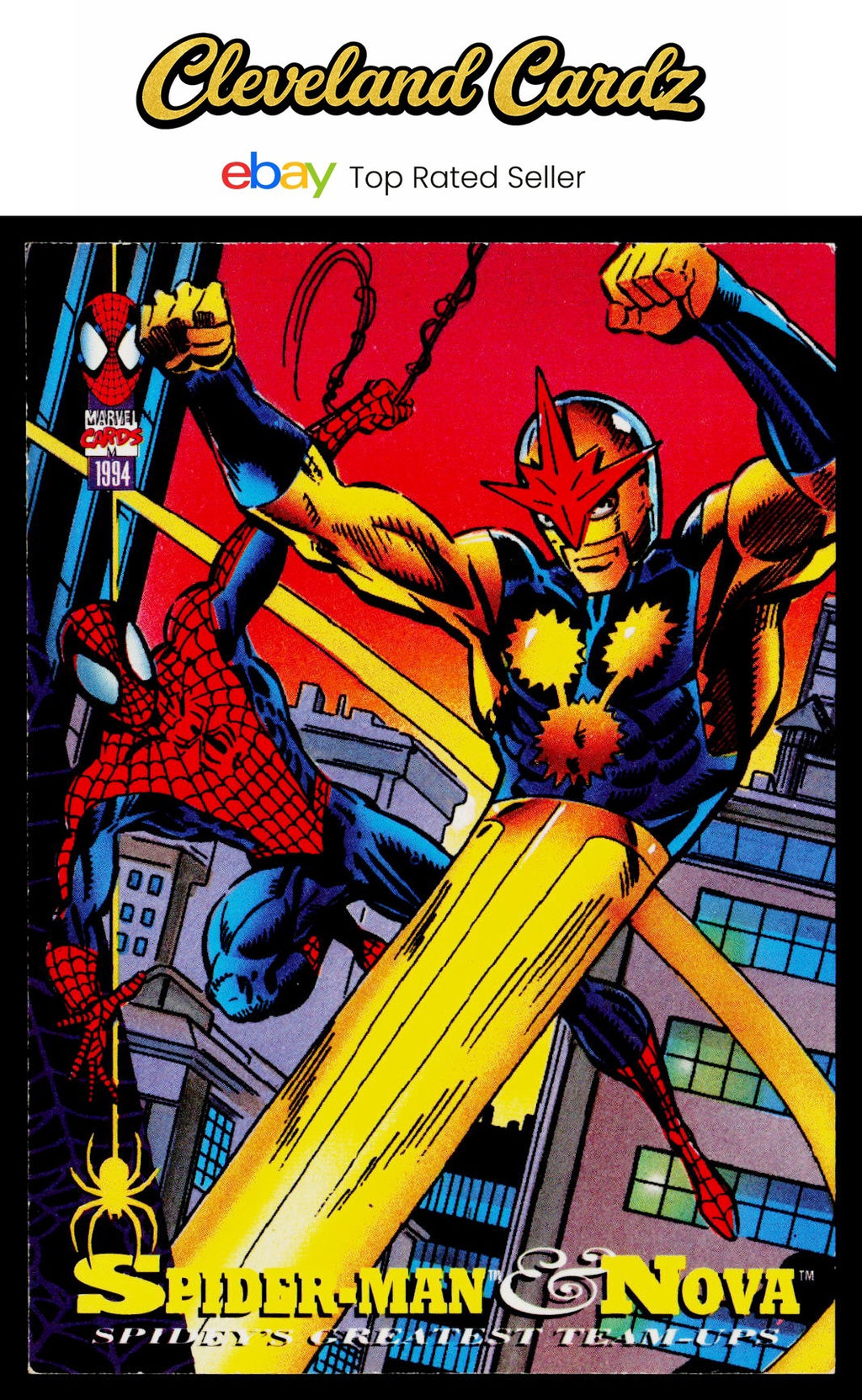 1994 Fleer The Amazing Spider-Man #94 Spider-Man &amp; Nova