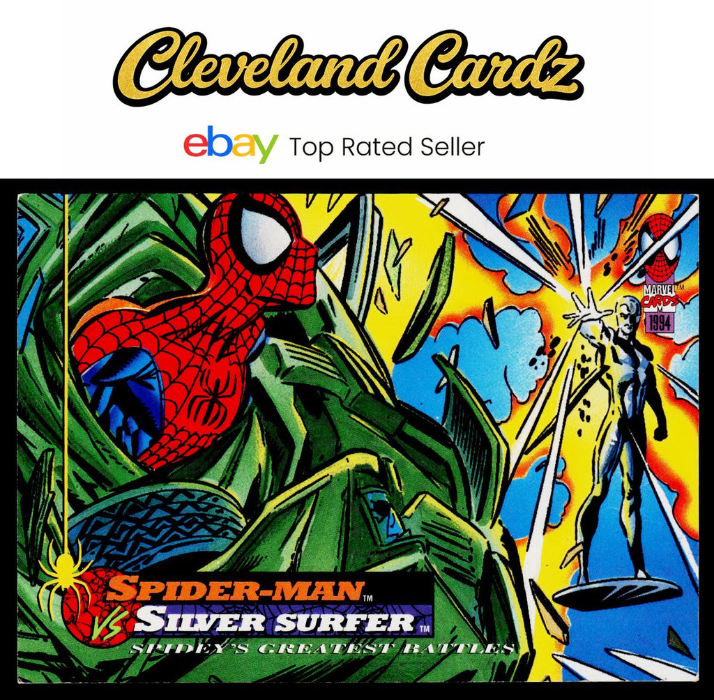 1994 Fleer The Amazing Spider-Man #104 Spider-Man vs. Silver Surfer