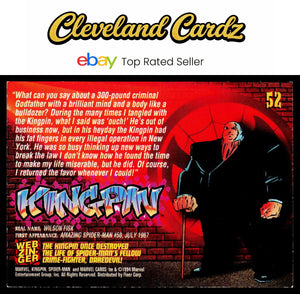 1994 Fleer The Amazing Spider-Man #52 Kingpin