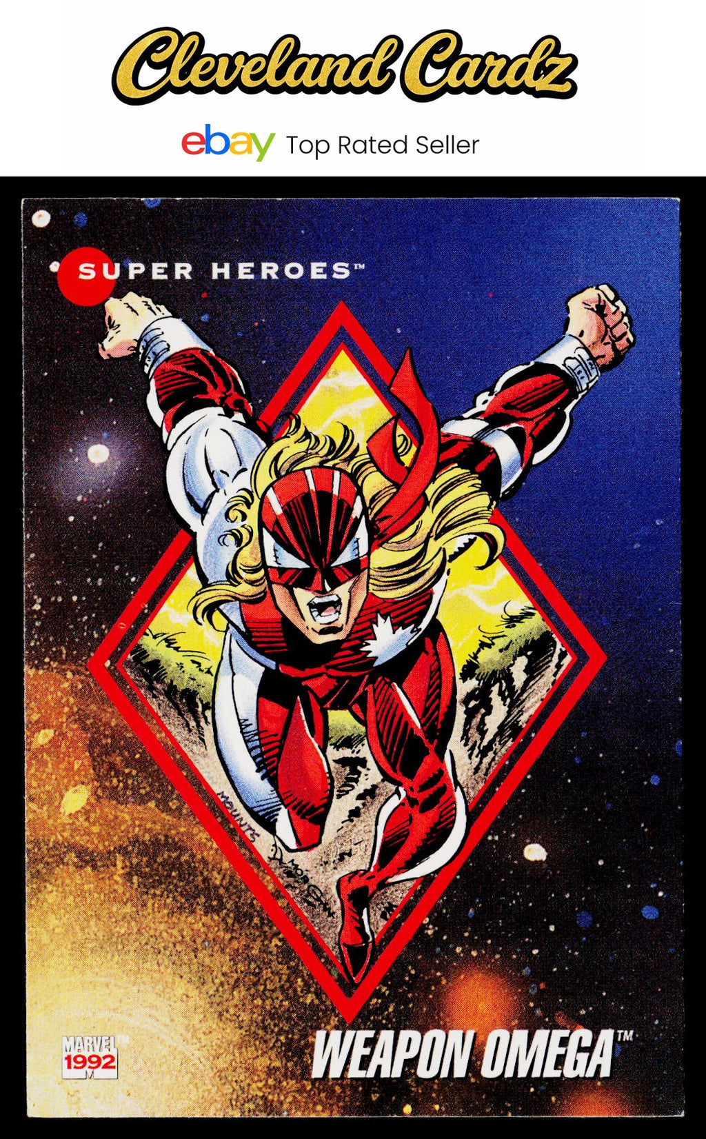 1992 Impel Marvel Universe #8 Weapon Omega