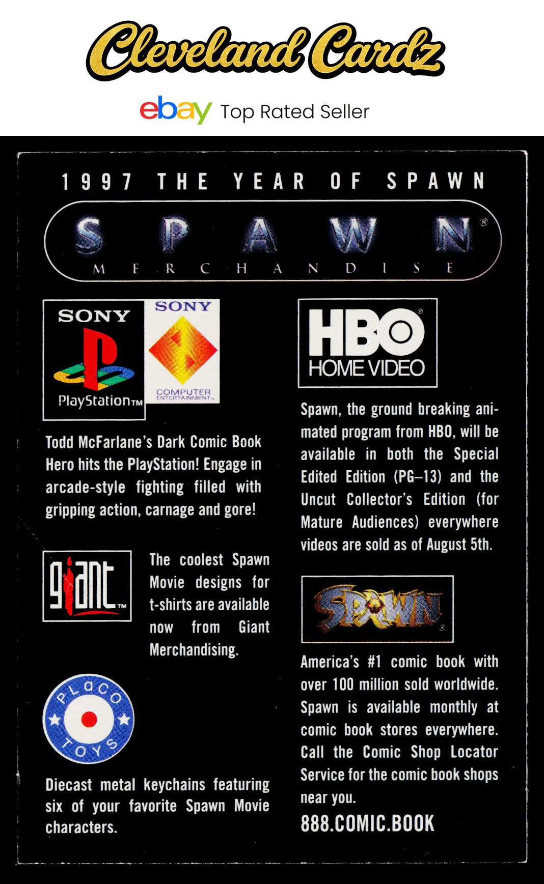 1997 Inkworks Spawn the Movie #NNO Spawn Merchandise