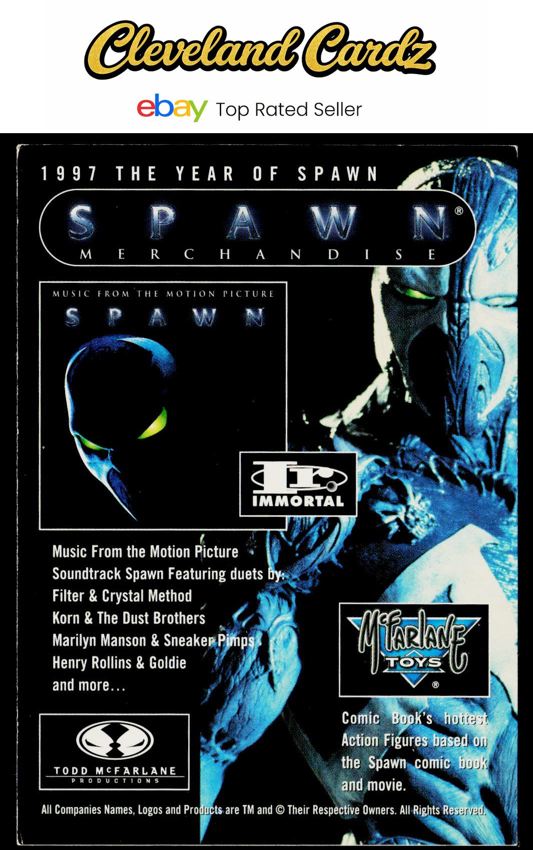 1997 Inkworks Spawn the Movie #NNO Spawn Merchandise