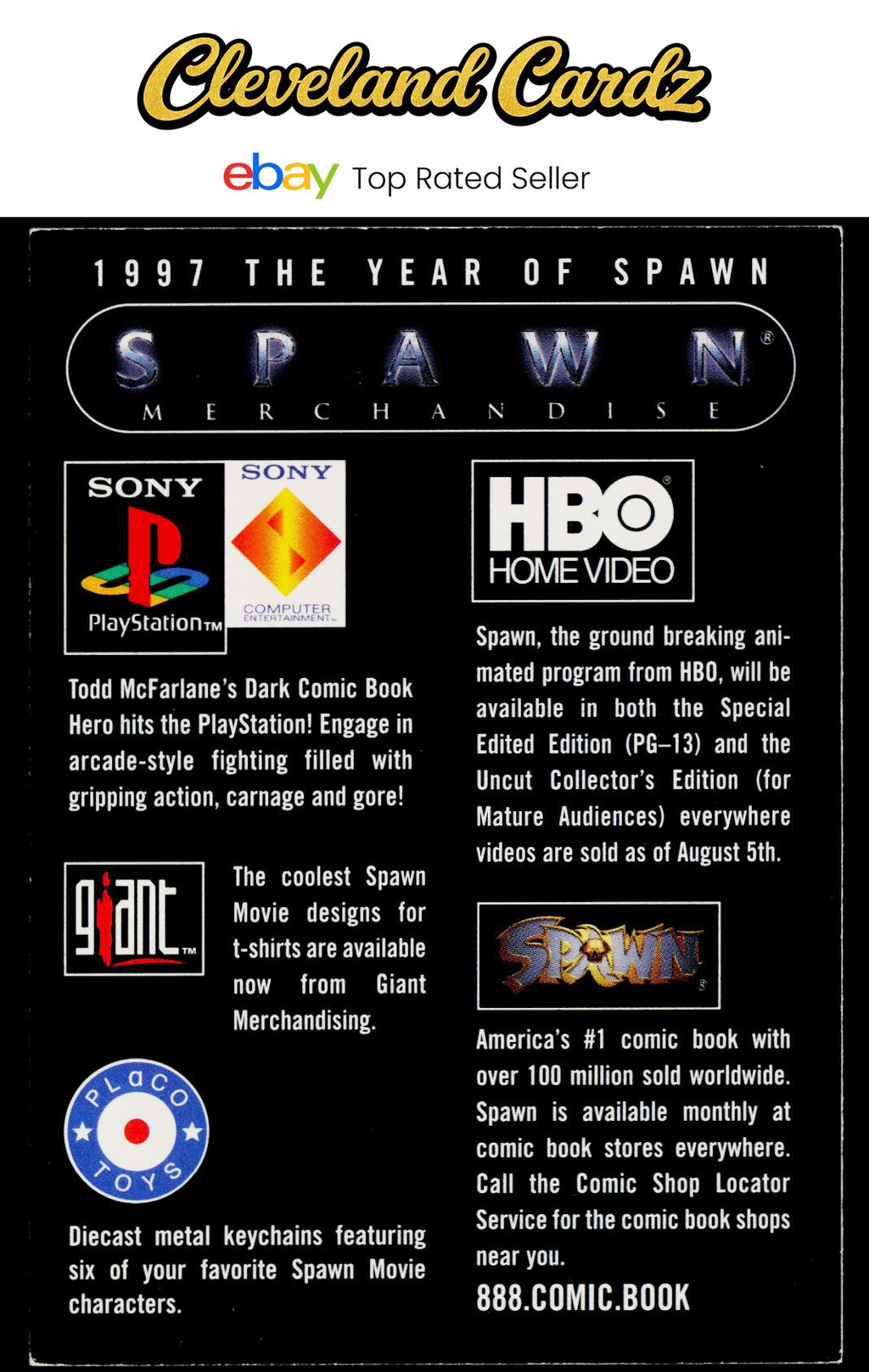 1997 Inkworks Spawn the Movie #NNO Spawn Merchandise