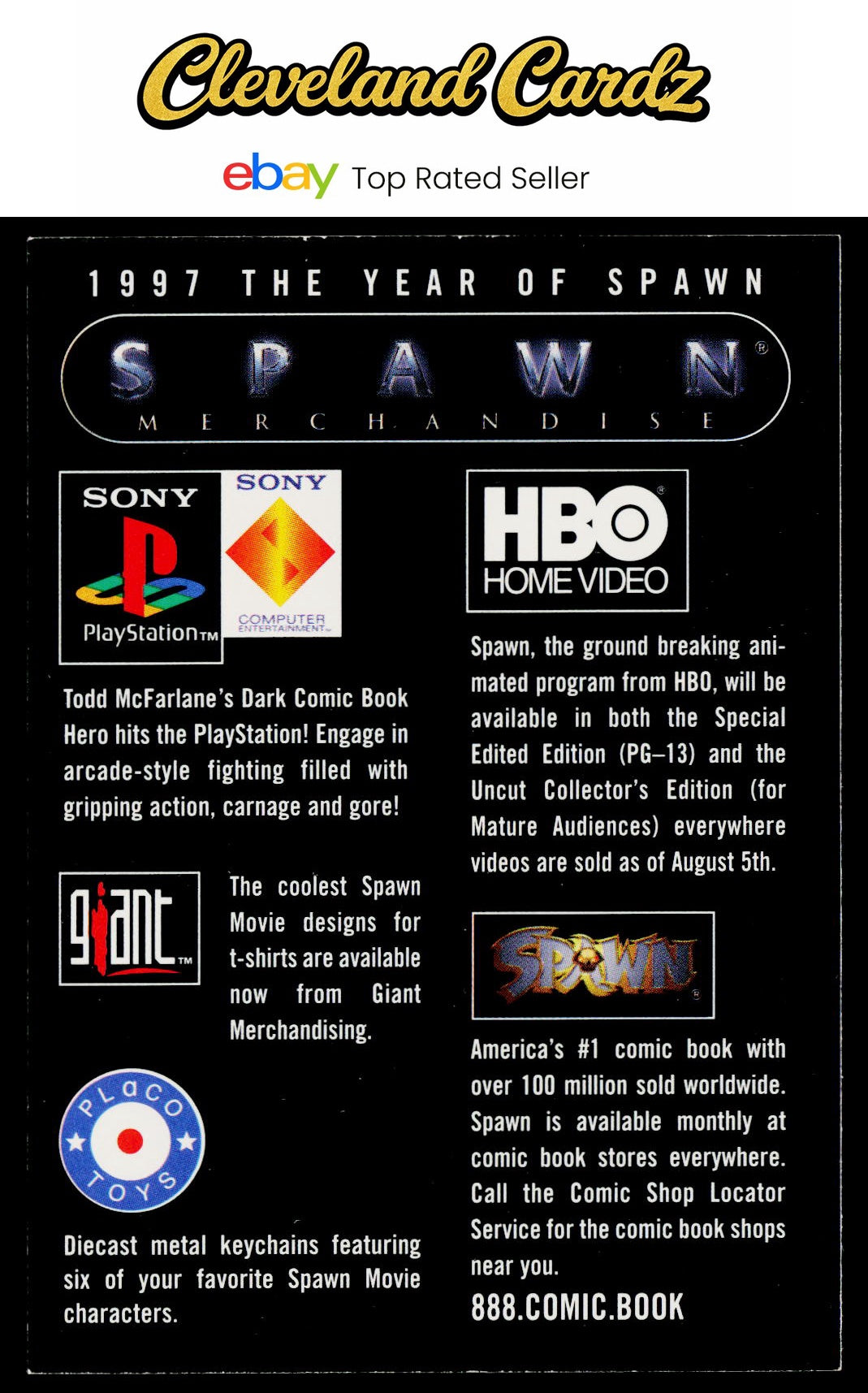 1997 Inkworks Spawn the Movie #NNO Spawn Merchandise