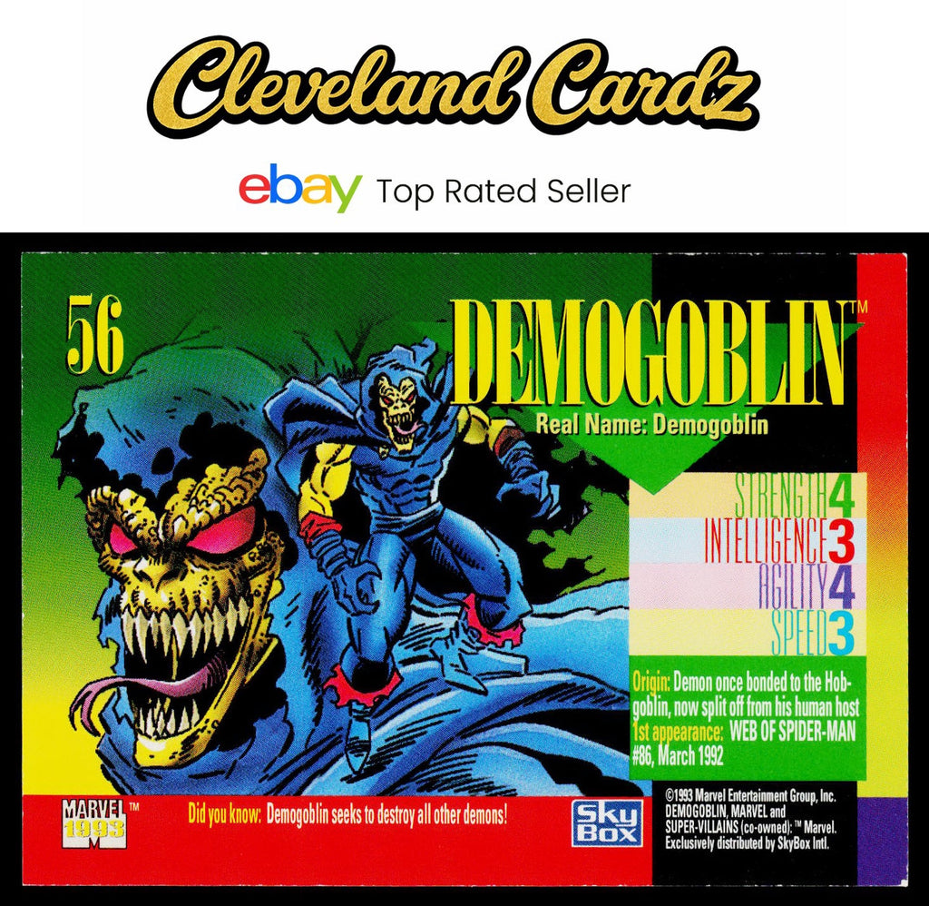 1993 SkyBox Marvel Universe #56 Demogoblin