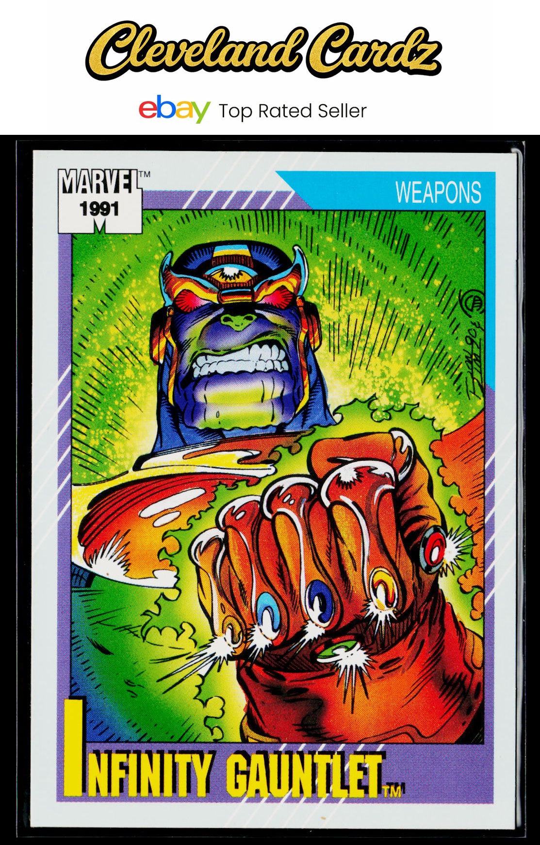 1991 Impel Marvel Universe II #134 Infinity Gauntlet