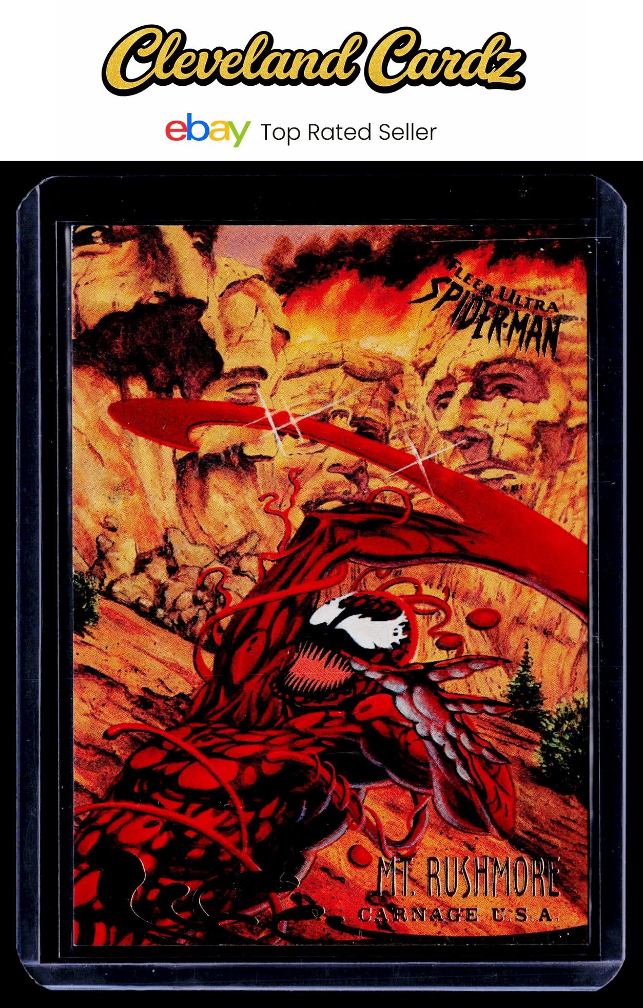 1995 Fleer Ultra Spider-Man #142 Mt. Rushmore EX+