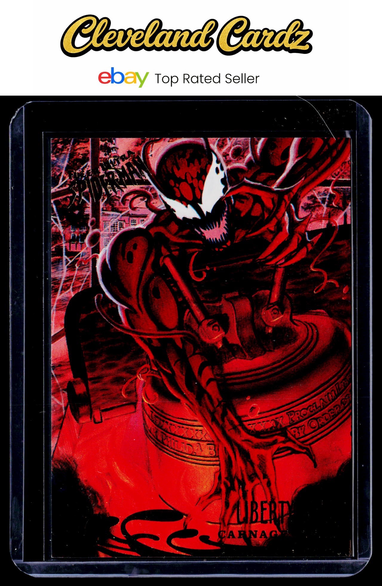 1995 Fleer Ultra Spider-Man #136 Liberty Bell EX+