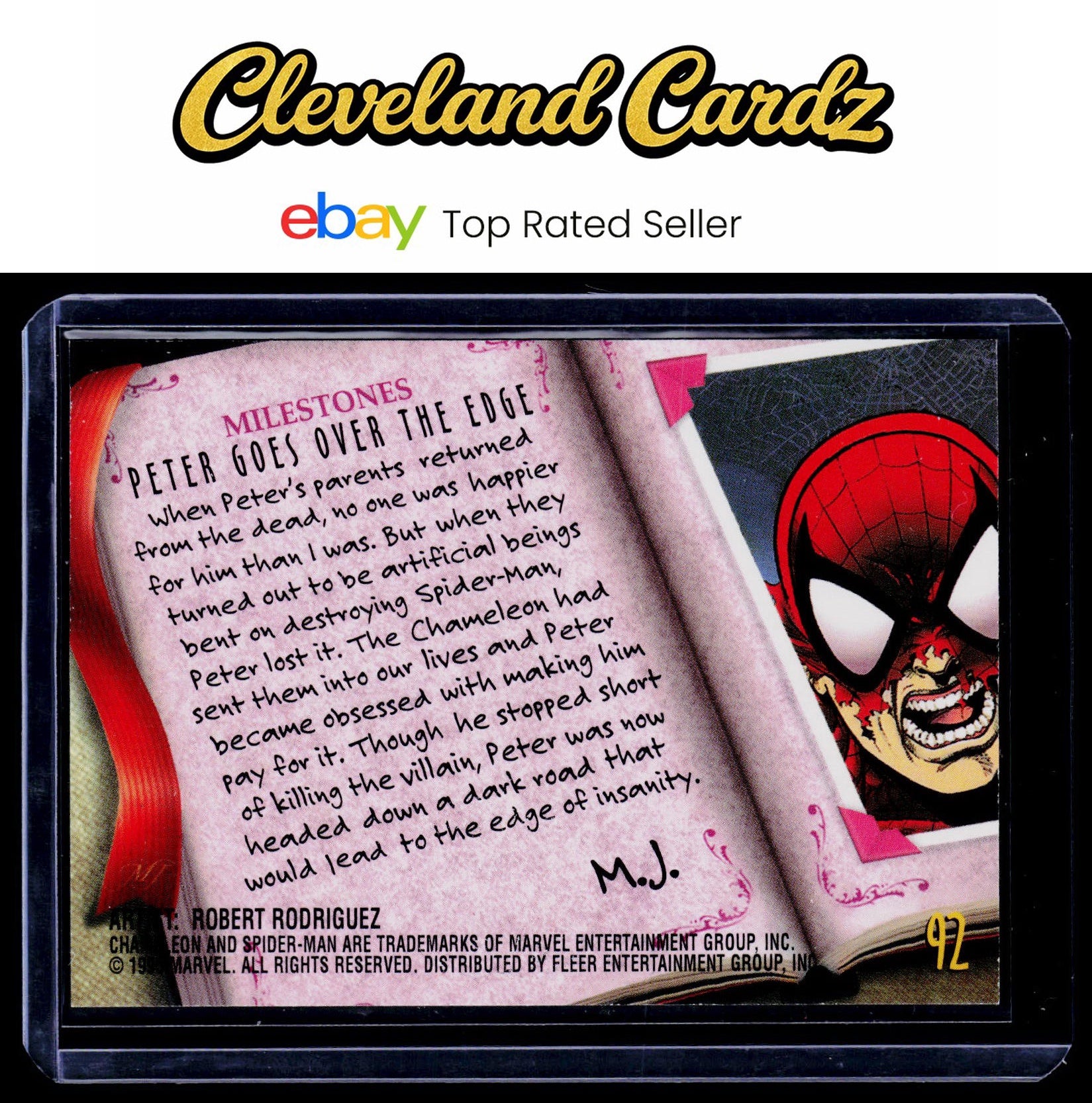 1995 Fleer Ultra Spider-Man #92 Pursuit EX+