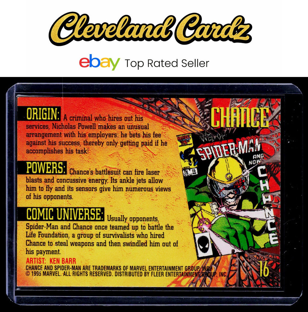 1995 Fleer Ultra Spider-Man #16 Chance EX+