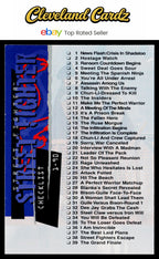 1995 Upper Deck Street Fighter #90 Street Fighter Checklist VG+