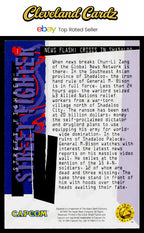 1995 Upper Deck Street Fighter #1 News Flash: Crisis in Shadaloo VG+