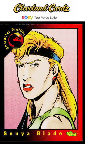 1994 Classic Mortal Kombat Series 1 #8 Sonya Blade VG+