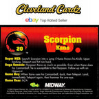 1994 Classic Mortal Kombat Series 1 #20 Scorpion vs. Kano VG+