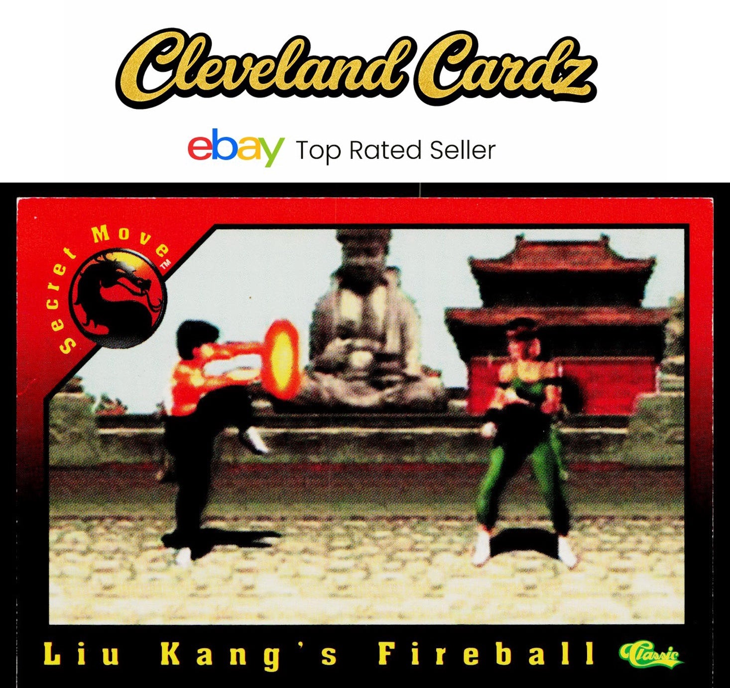 1994 Classic Mortal Kombat Series 1 #68 Liu Kang's Fireball VG+