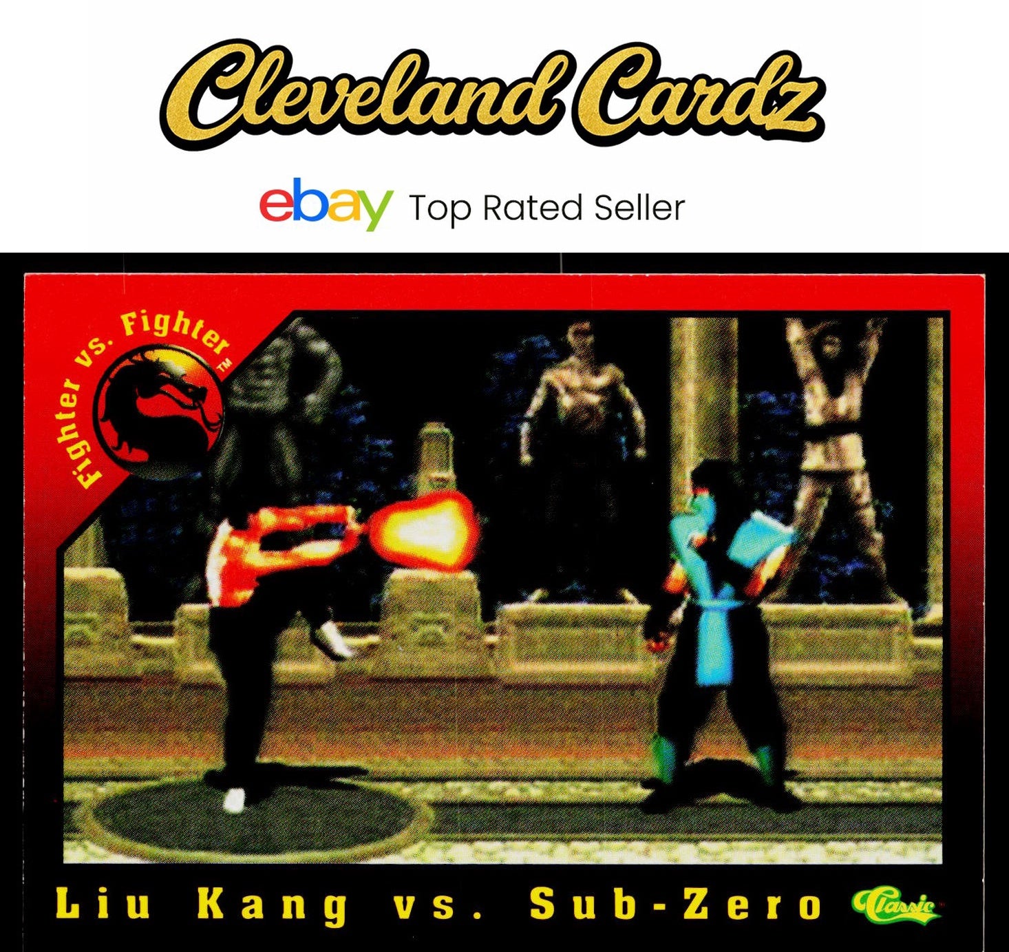 1994 Classic Mortal Kombat Series 1 #41 Liu Kang vs. Sub-Zero VG+