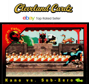 1994 Classic Mortal Kombat Series 1 #28 Kano vs. Sub-Zero VG+