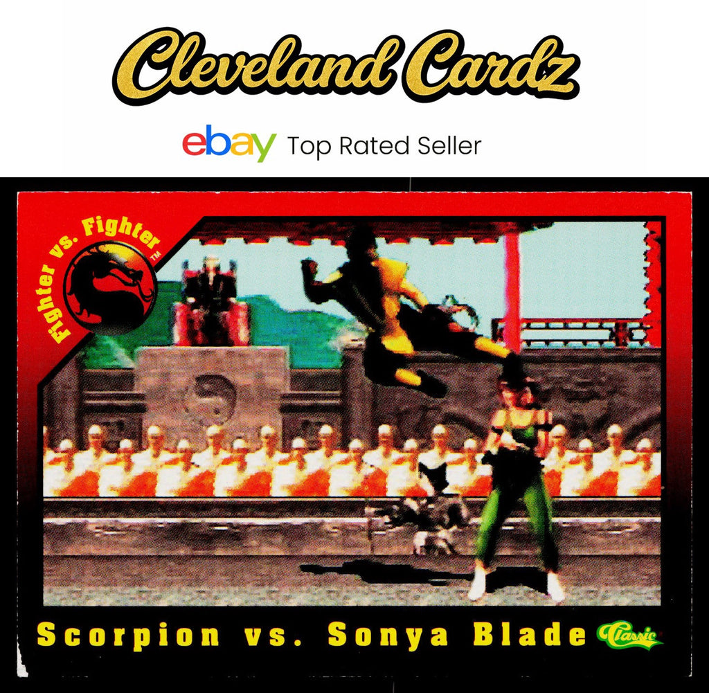 1994 Classic Mortal Kombat Series 1 #18 Scorpion vs. Sonya Blade VG+