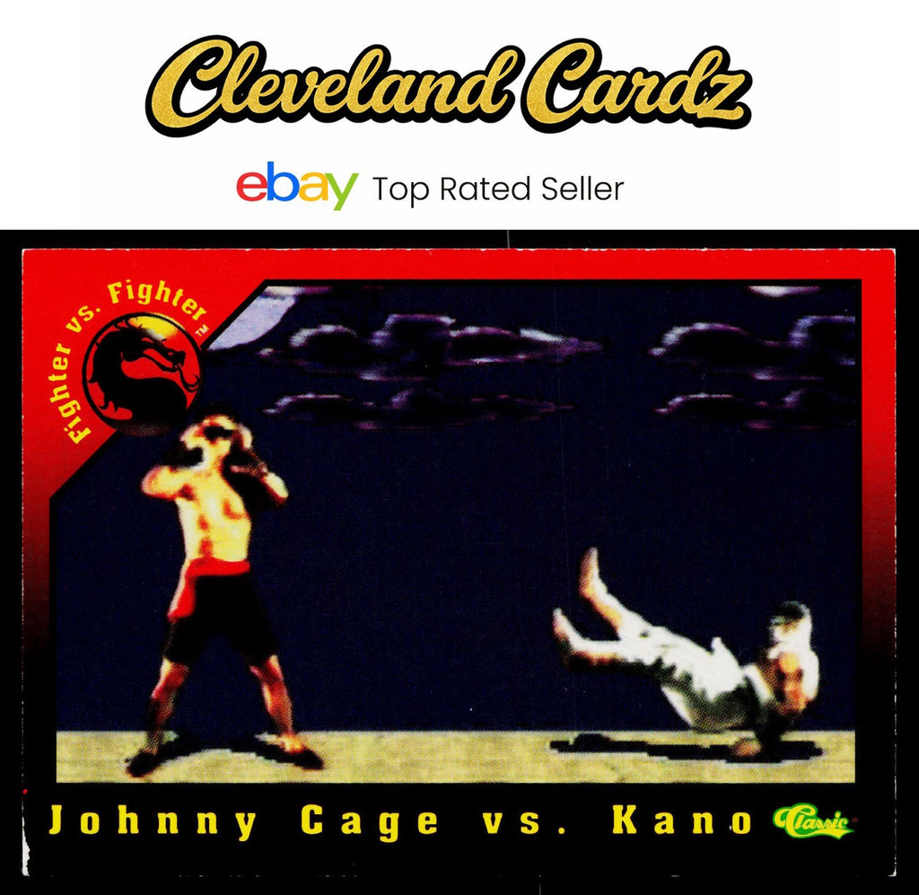 1994 Classic Mortal Kombat Series 1 #50 Johnny Cage vs. Kano VG+