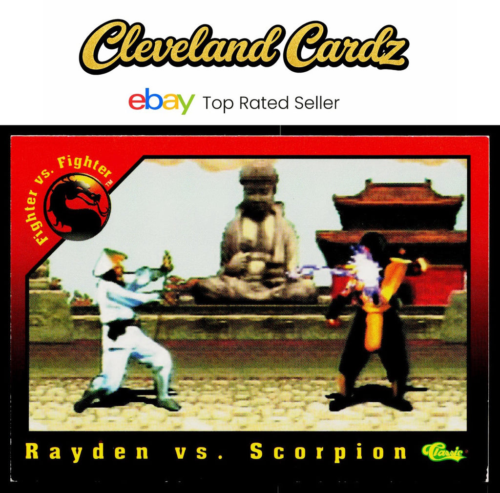 1994 Classic Mortal Kombat Series 1 #56 Rayden vs. Scorpion VG+