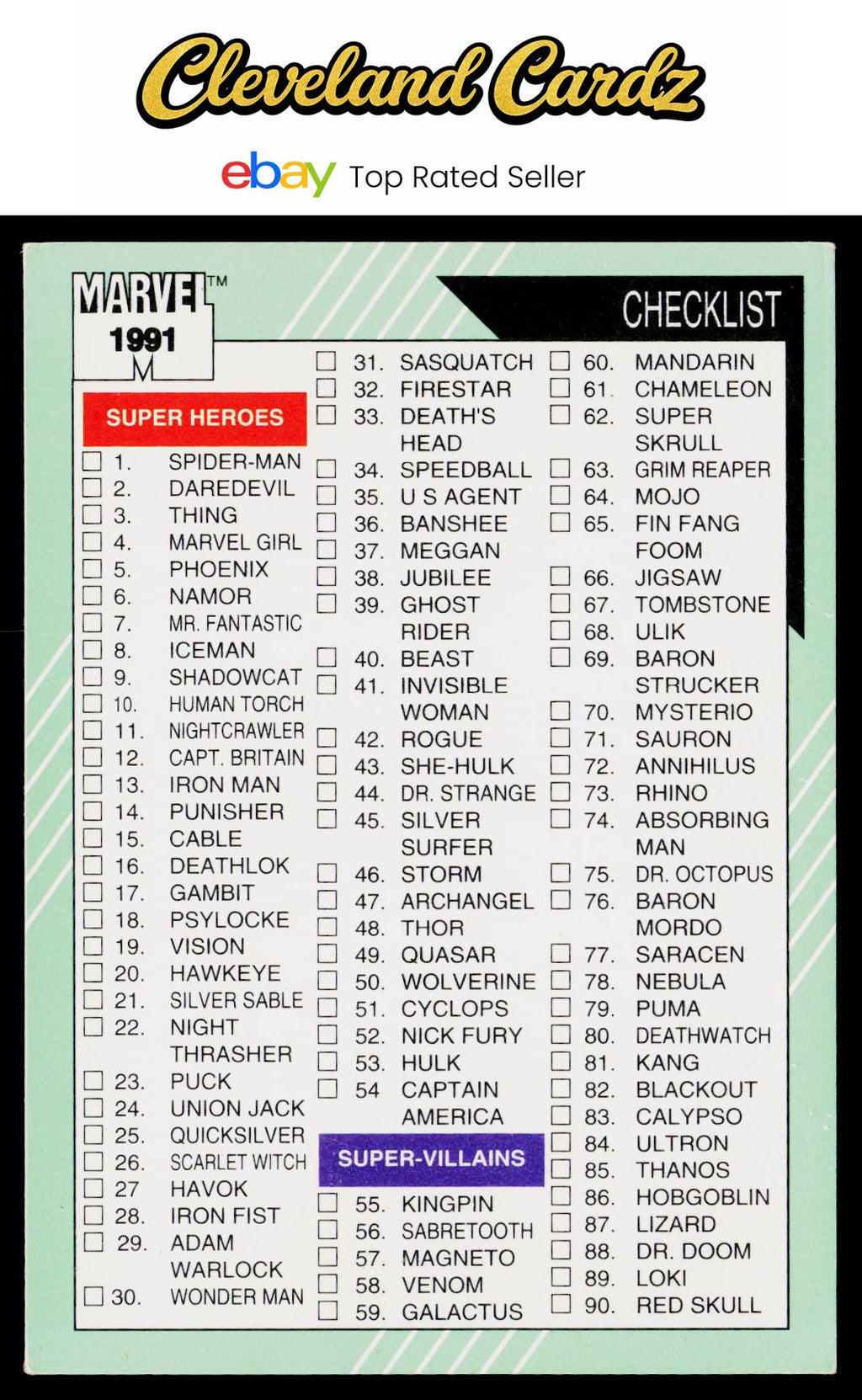 1991 Impel Marvel Universe II #162 Checklist