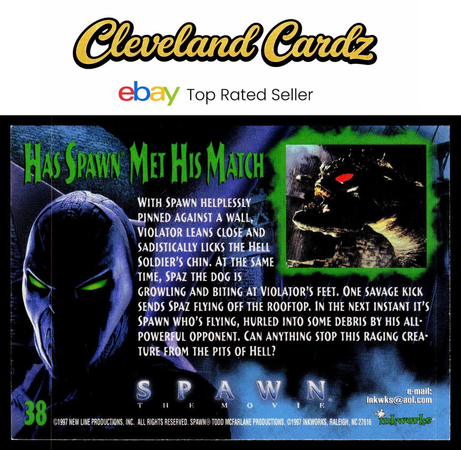 1997 Inkworks Spawn the Movie #38 Has Spawn Met His Match VG+