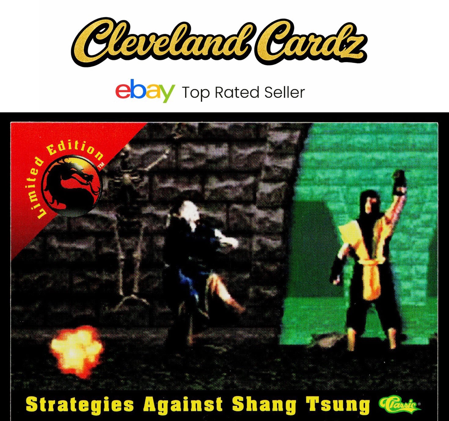 1994 Classic Mortal Kombat #LE8 Strategies Against Shang Tsung VG+