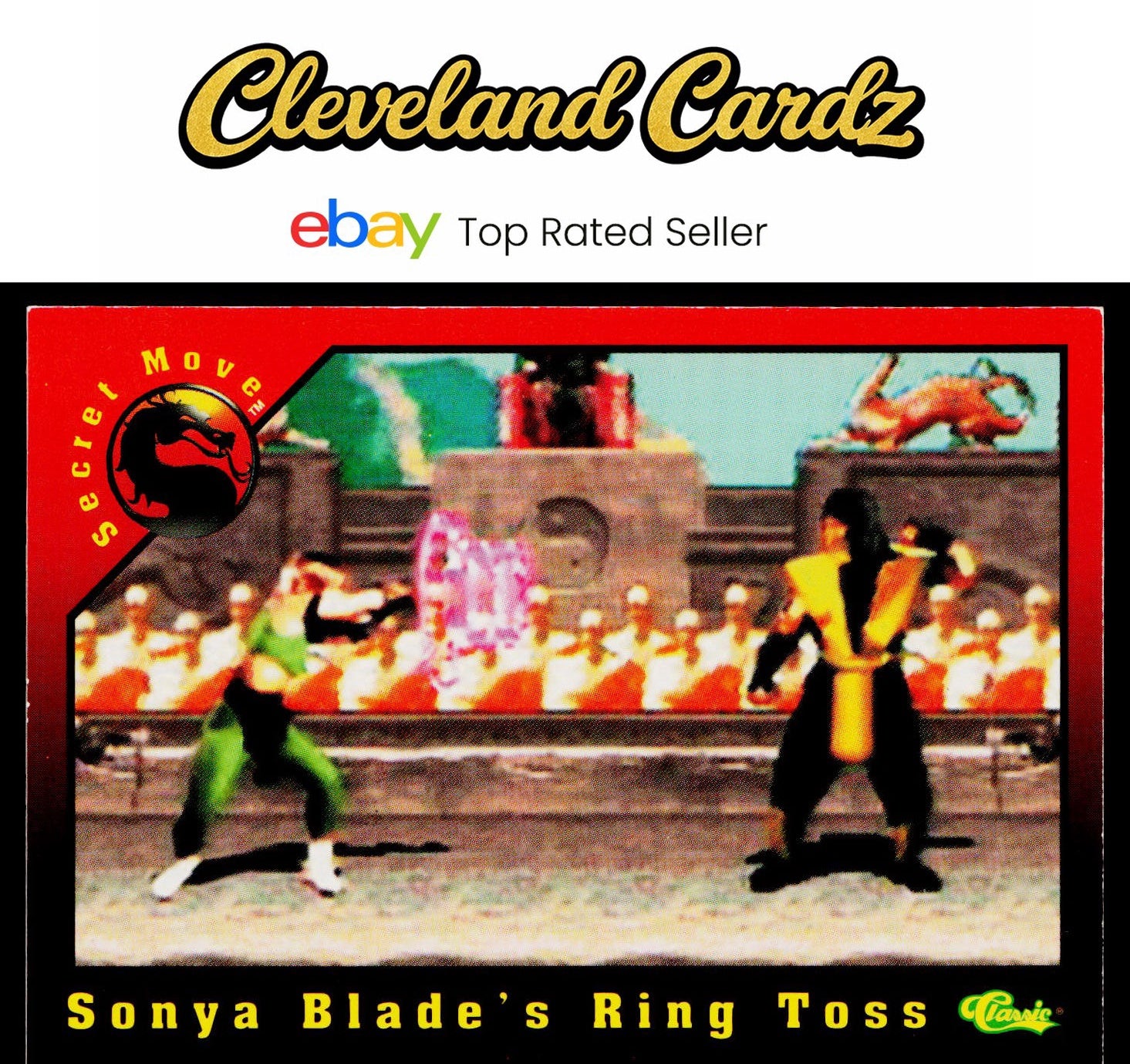 1994 Classic Mortal Kombat Series 1 #64 Sonya Blade's Ring Toss VG+
