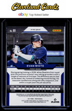 2021 Panini Prizm #89 Evan White White Wave Prizm RC