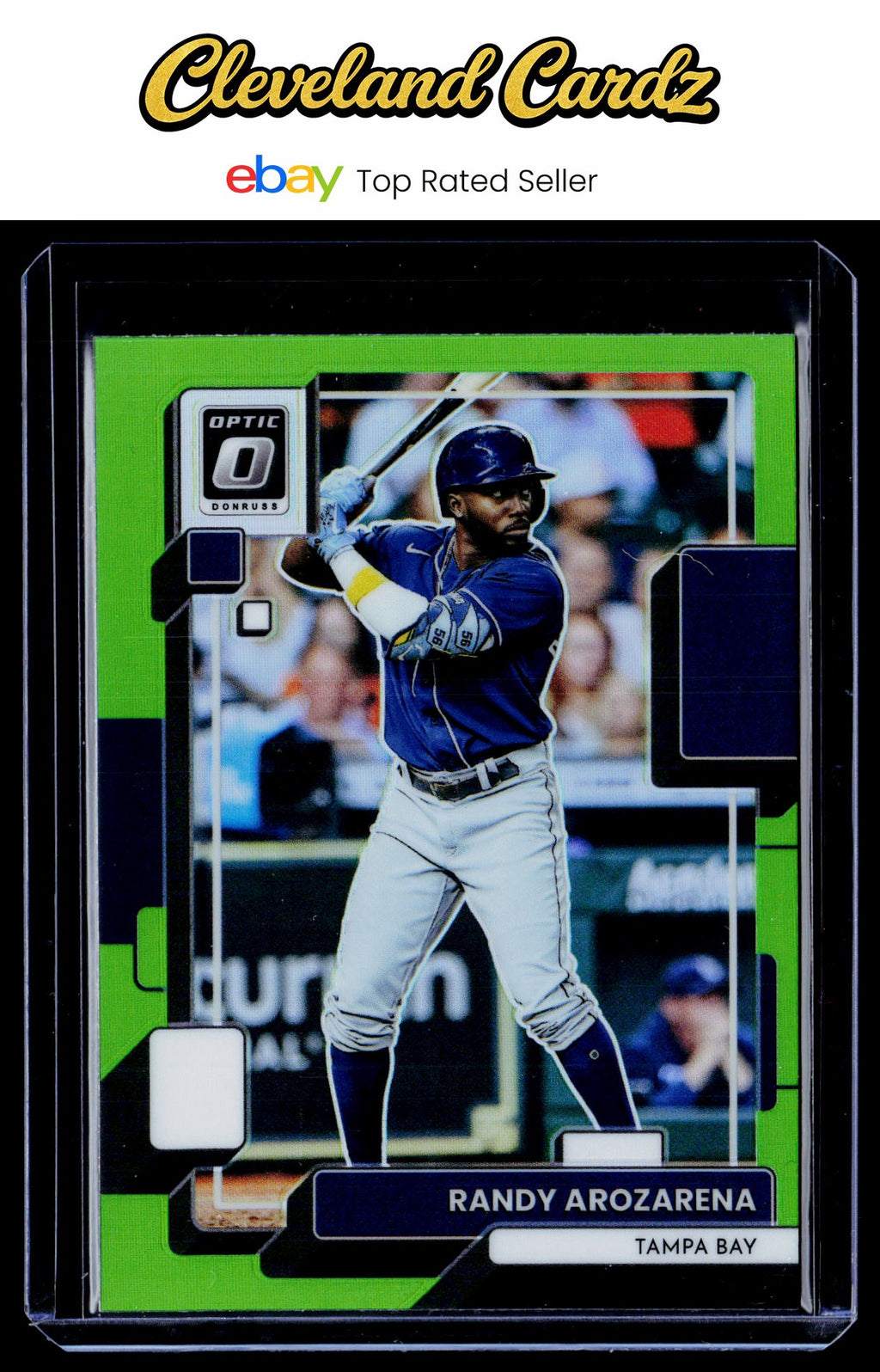 2022 Donruss Optic - Lime Green Prizm #117 Randy Arozarena
