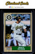 2022 Topps Chrome #87BC-15 Matt Olson 1987 Topps Baseball 35th Anniversary