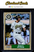 2022 Topps Chrome #87BC-15 Matt Olson 1987 Topps Baseball 35th Anniversary