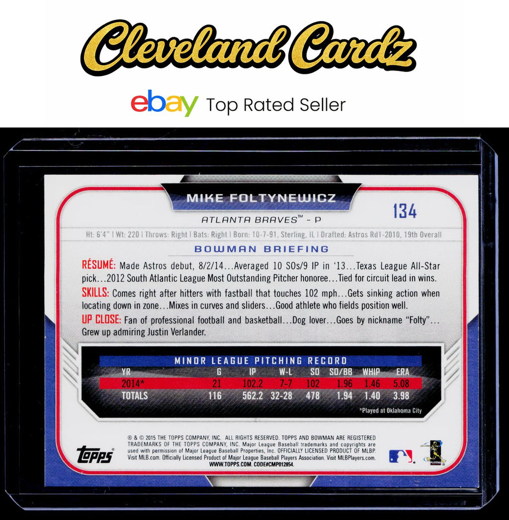 2019 Topps Archives Signature Series #134 Mike Foltynewicz #/99 RC