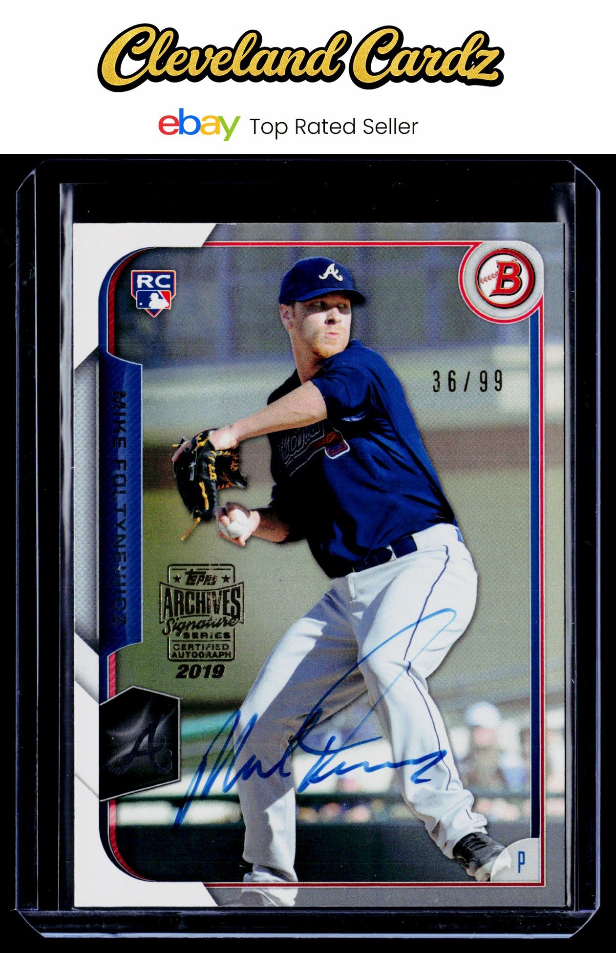 2019 Topps Archives Signature Series #134 Mike Foltynewicz #/99 RC