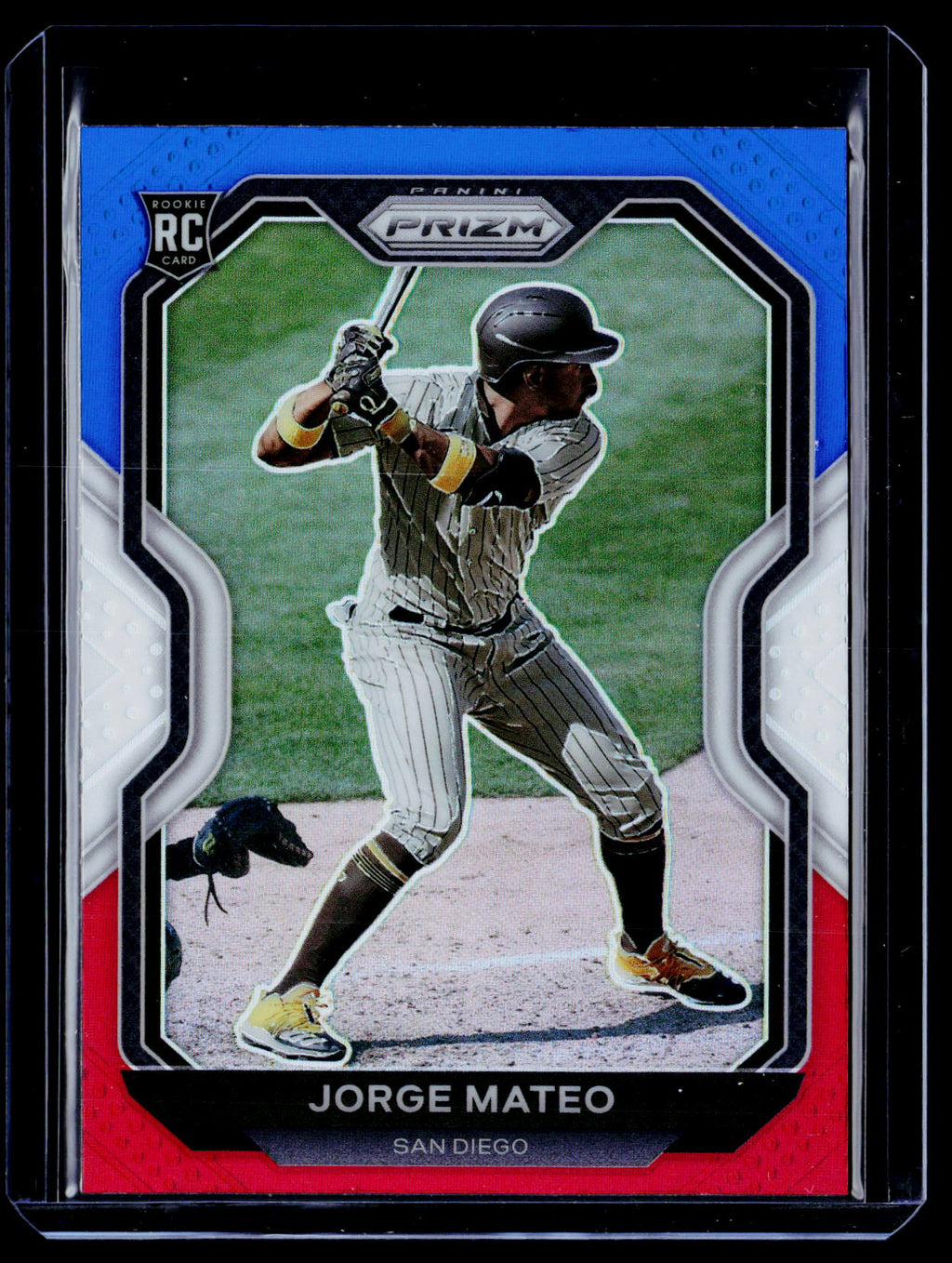2021 Panini Prizm #196 Jorge Mateo Red White and Blue Prizm RC