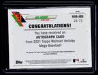 2021 Topps Holiday #WHA-ABA Akil Baddoo Autographs Red Metallic #/25 RC