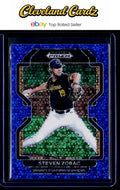2022 Panini Prizm Draft Picks #PDP115 Steven Zobac Blue Donut Circles #/25