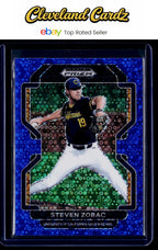 2022 Panini Prizm Draft Picks #PDP115 Steven Zobac Blue Donut Circles #/25
