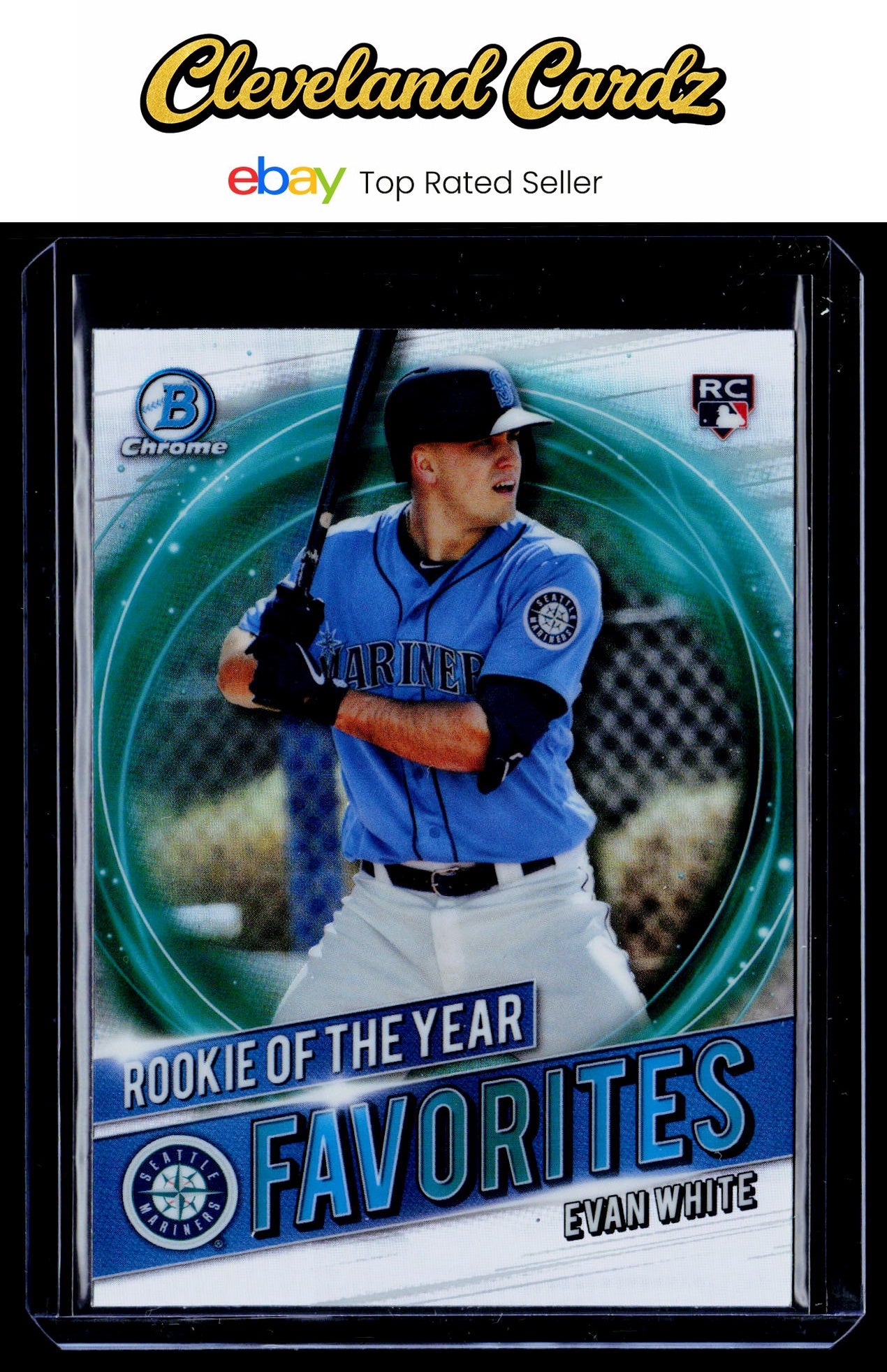 2021 Bowman #RRY-EW Evan White Chrome Rookie of the Year Favorites RC