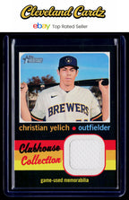 2020 Topps Heritage #CCR-CY Christian Yelich Clubhouse Collection Relics
