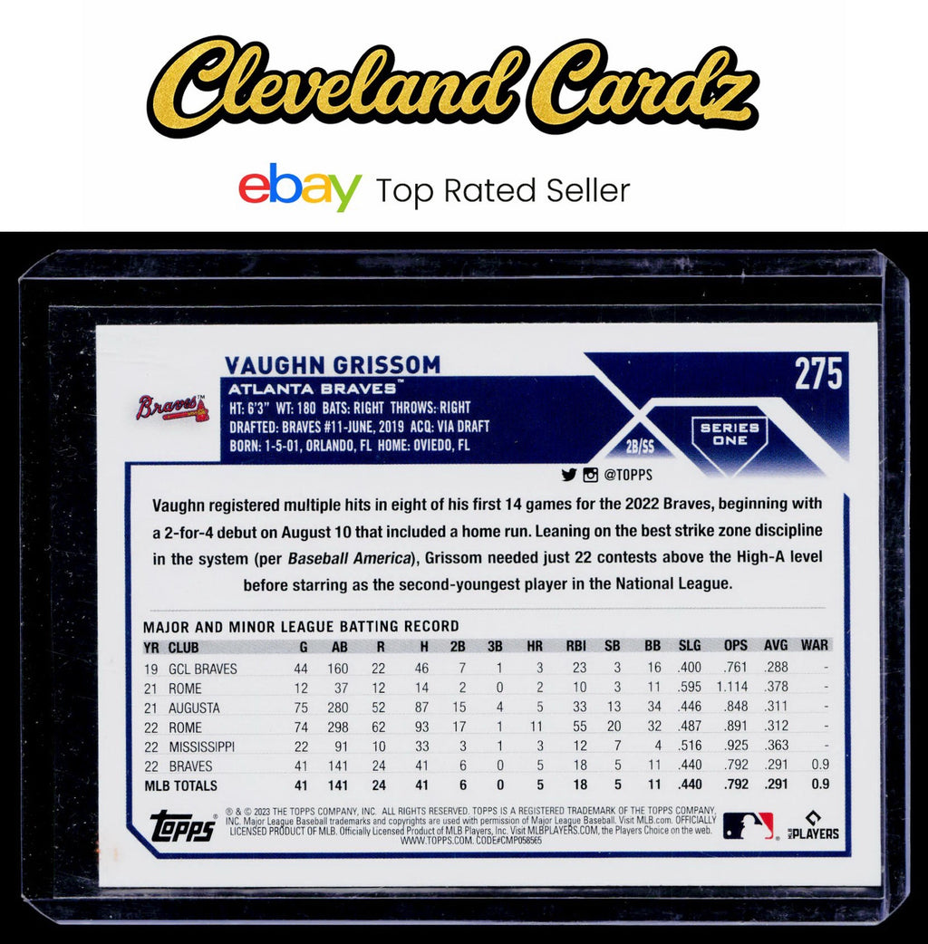 2023 Topps #275 Vaughn Grissom RC