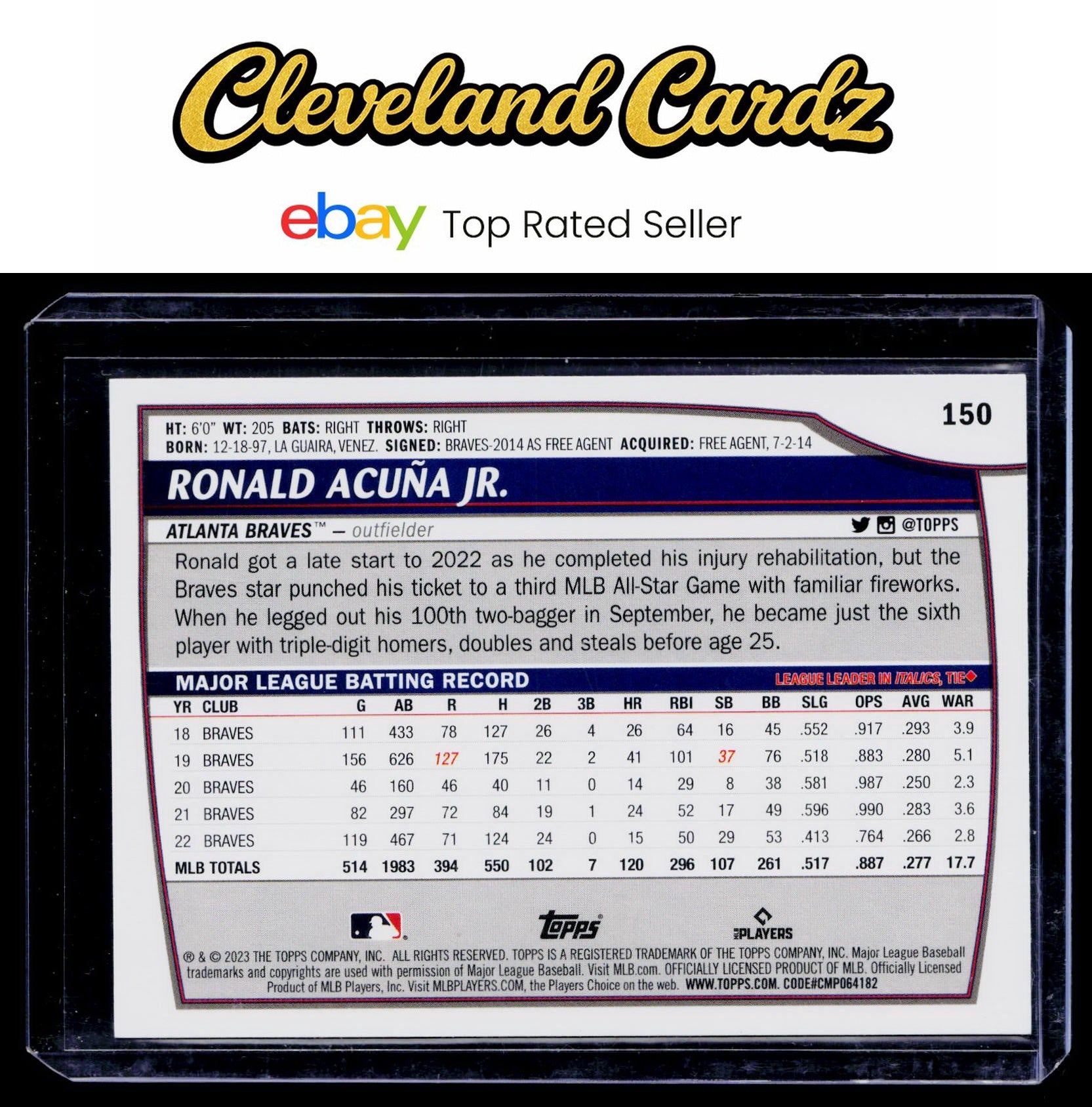 2023 Topps Big League #150 Ronald Acuña Jr.