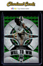 2022 Panini Mosaic #WW-5 Tim Anderson Will to Win Green Mosaic