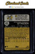 2022 Topps Heritage #521 Spencer Strider RC