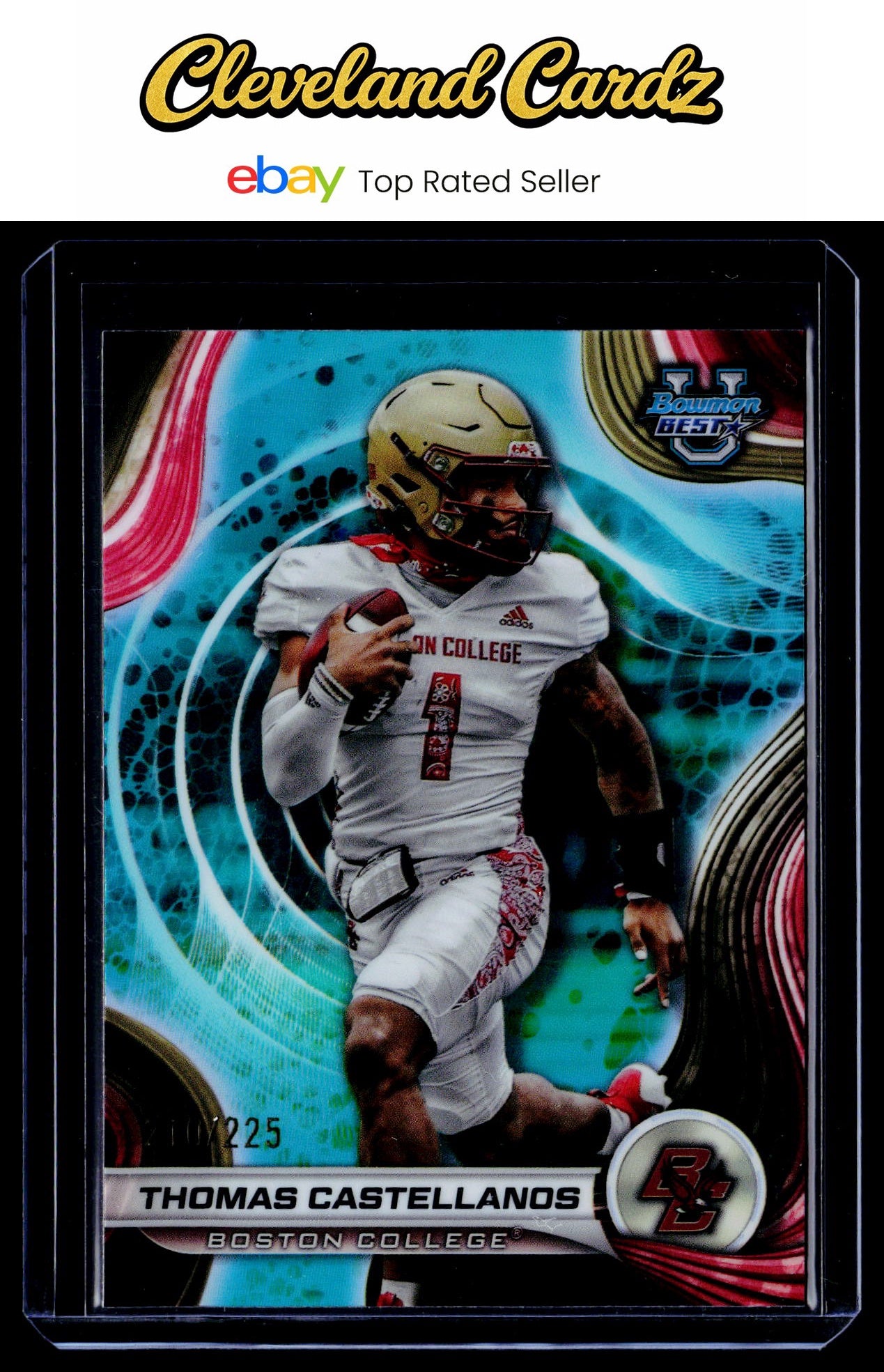 2024 Bowman University Best #78 Thomas Castellanos Aqua Refractor #/225