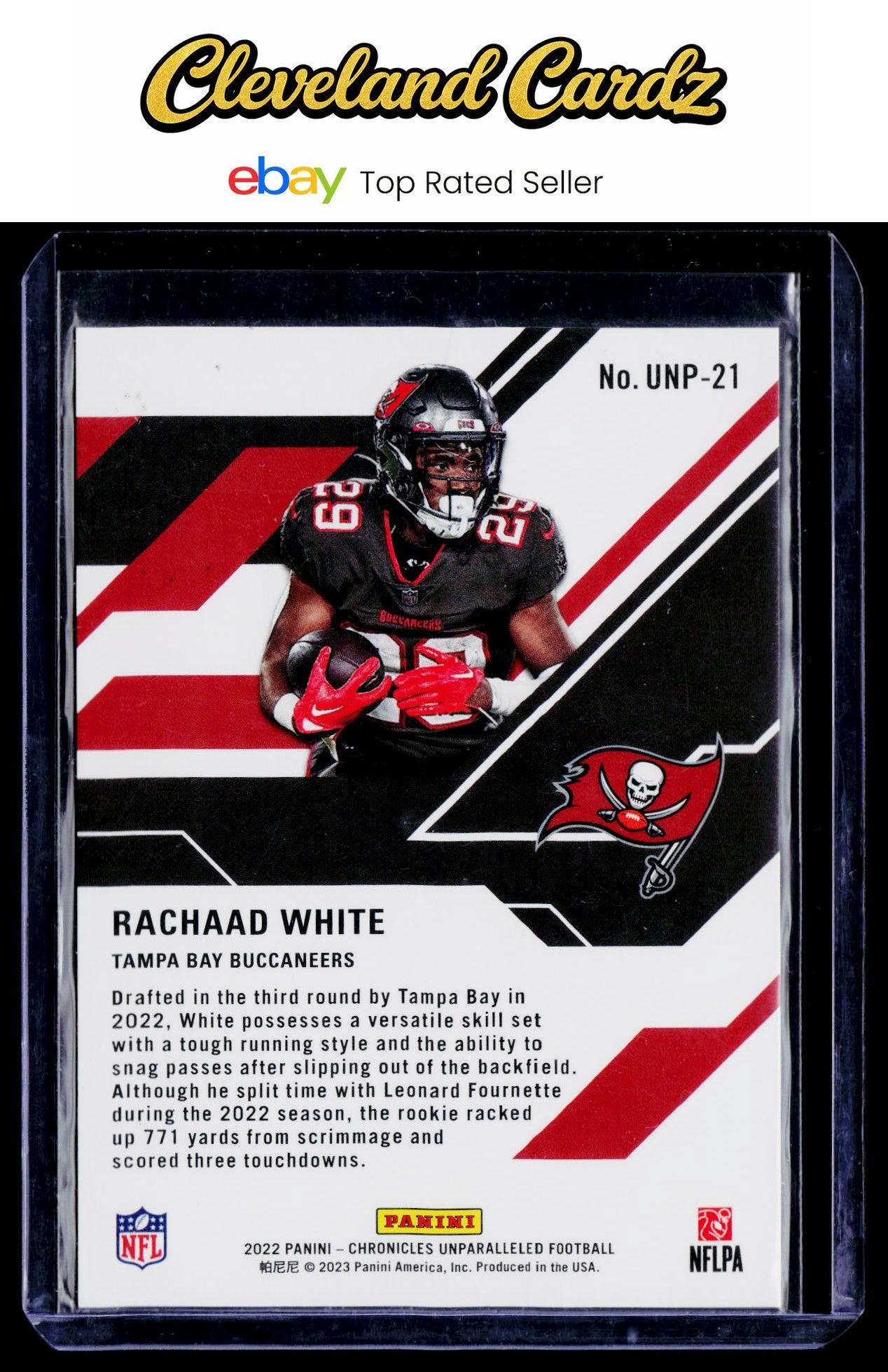 2022 Panini Chronicles #UNP-21 Rachaad White Unparalleled Checker #/399 RC
