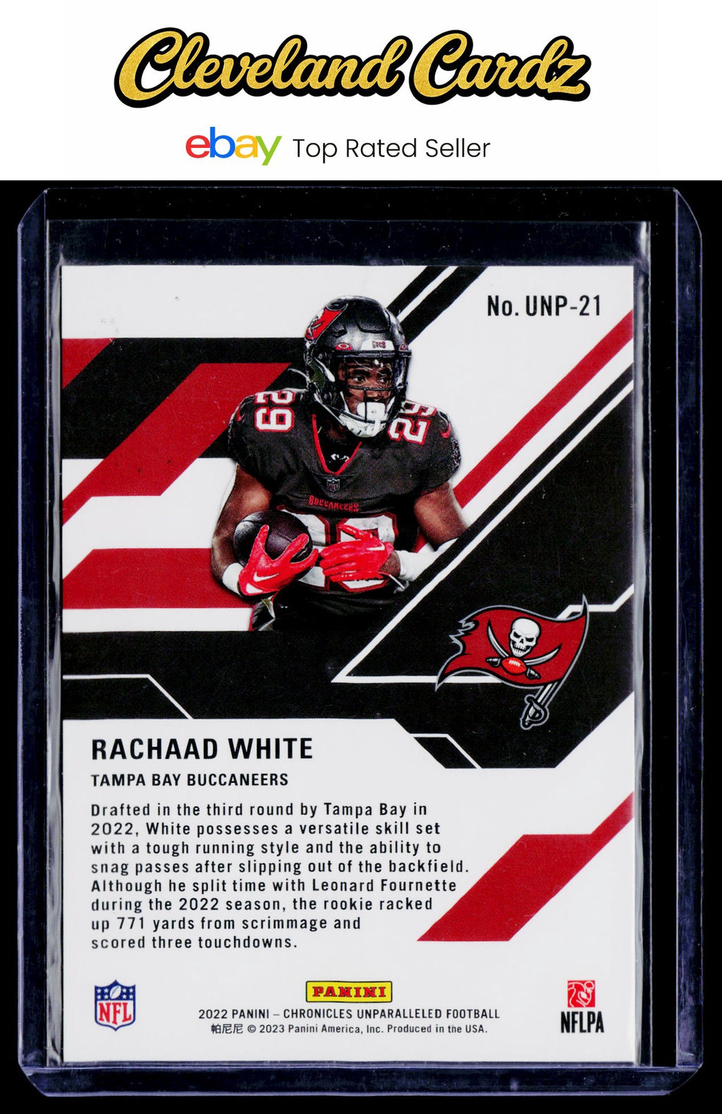 2022 Panini Chronicles #UNP-21 Rachaad White Unparalleled Checker #/399 RC